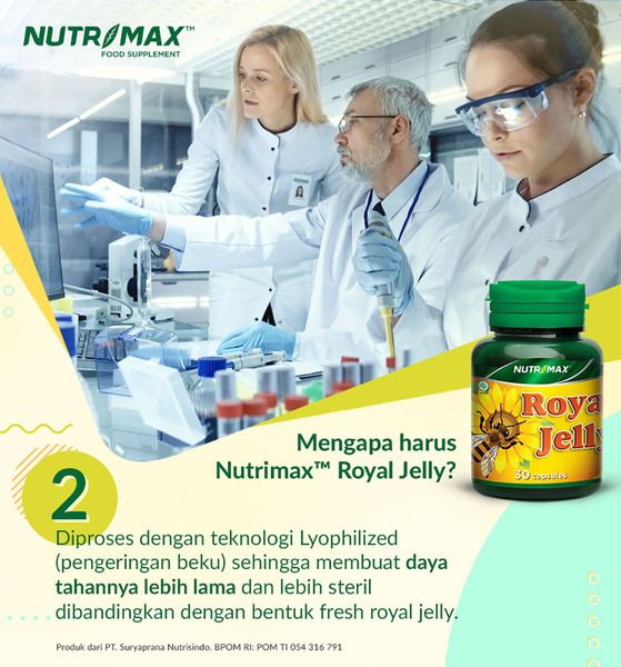 Nutrimax Royal Jelly Isi 30 Naturecaps Suplemen Untuk Menjaga Kesehatan - 5