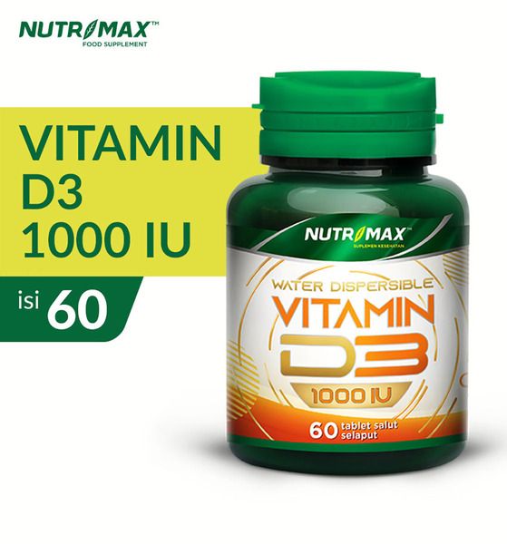 Nutrimax Vitamin Vit D3 1000 IU Kesehatan Tulang Gigi Imunitas Osteoporosis Autoimun - 1