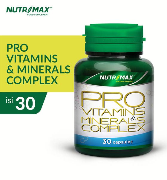 Nutrimax Pro Vitamins dan Minerals Complex Tablet Multivitamin Vitamin dan Kalsium - 1