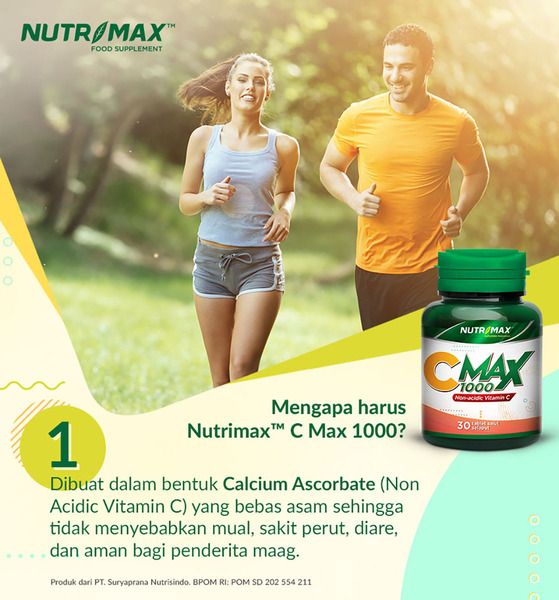 Nutrimax C Max 1000 - Vitamin Vit C Imunitas Daya Tahan Tubuh Antioksidan Kesehatan Kulit Flu Batuk - 2