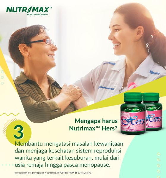 Nutrimax Hers Stamina Hormon Pelancar Menstruasi Haid Datang Bulan Reproduksi Kesuburan Menopause - 4