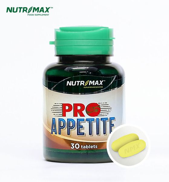Nutrimax Pro Appetite Isi 30 Tablet Penambah Nafsu Napsu Makan Kesehatan Pencernaan Lambung - 2