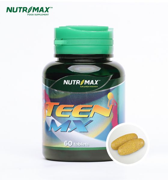 Nutrimax Teen MX Vitamin Mineral Asam Amino Penambah Tinggi pada Remaja Pubertas Vit D B Zinc DHA - 2