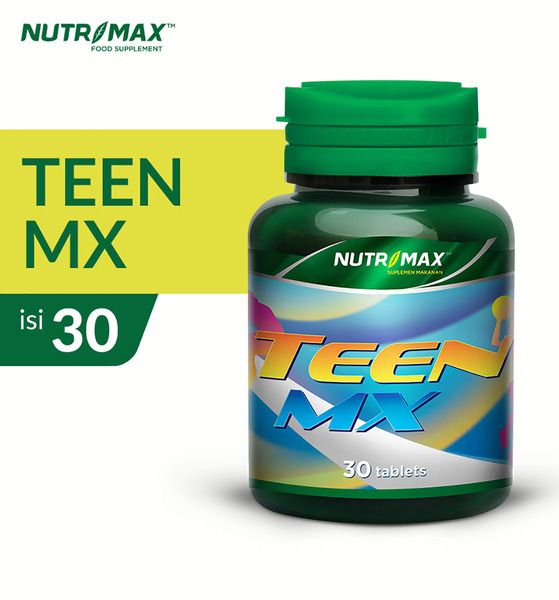Nutrimax Teen MX Vitamin Mineral Asam Amino Penambah Tinggi pada Remaja Pubertas Vit D B Zinc DHA - 1