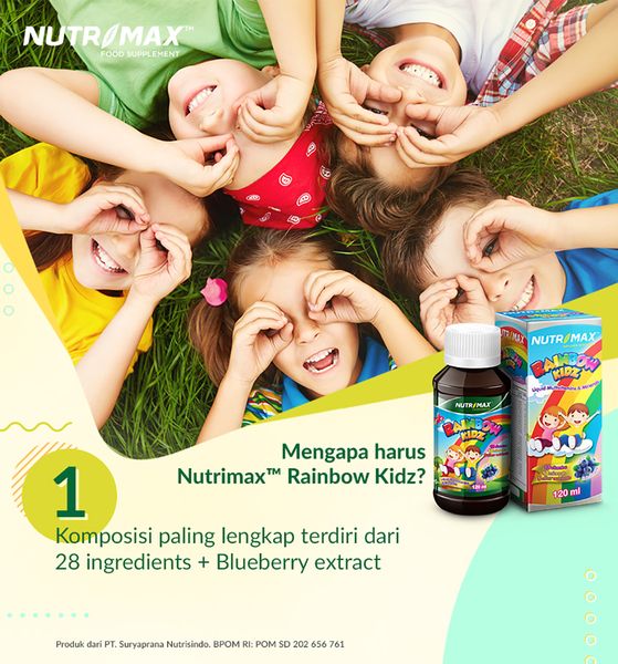 Nutrimax Rainbow Kidz 120 Ml Multivitamin Anak Sirup Imunitas Daya Tahan Tubuh - 2