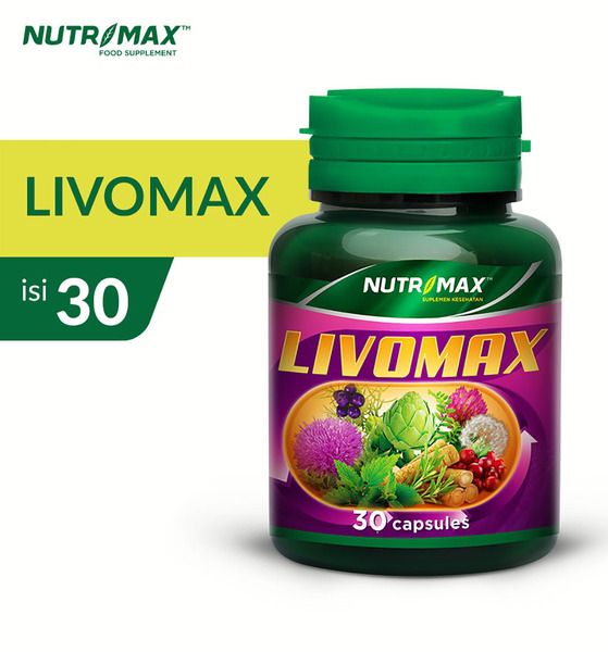 Nutrimax Livomax untuk Detoksifikasi Kesehatan Tubuh Liver Hati Ginjal Asam Urat - 1
