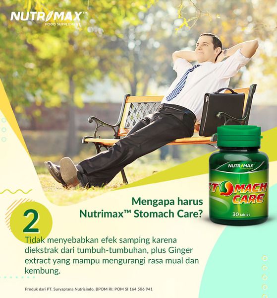 Nutrimax Stomach Care Isi 30 Tablet untuk Kesehatan Lambung dan Menyembuhkan Maag - 4