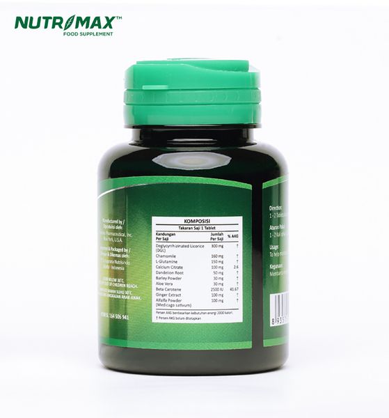 Nutrimax Stomach Care Isi 30 Tablet untuk Kesehatan Lambung dan Menyembuhkan Maag - 5