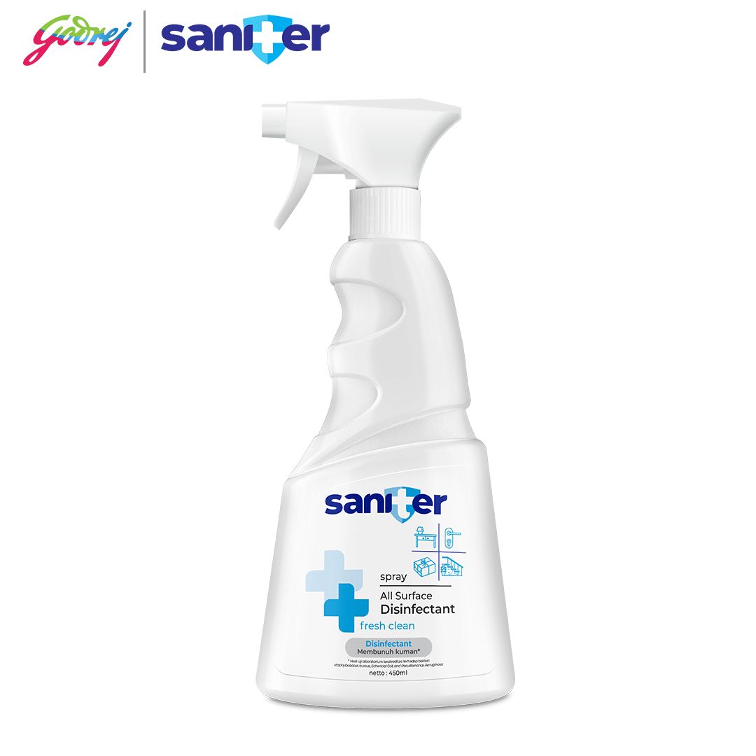 Saniter All Surface Bottle Spray 450 ml - Penyemprot Disinfektan - 2