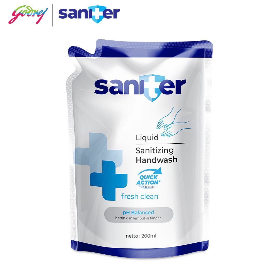 Saniter Handwash Pouch 200 ml - Sabun Cuci Tangan - 2