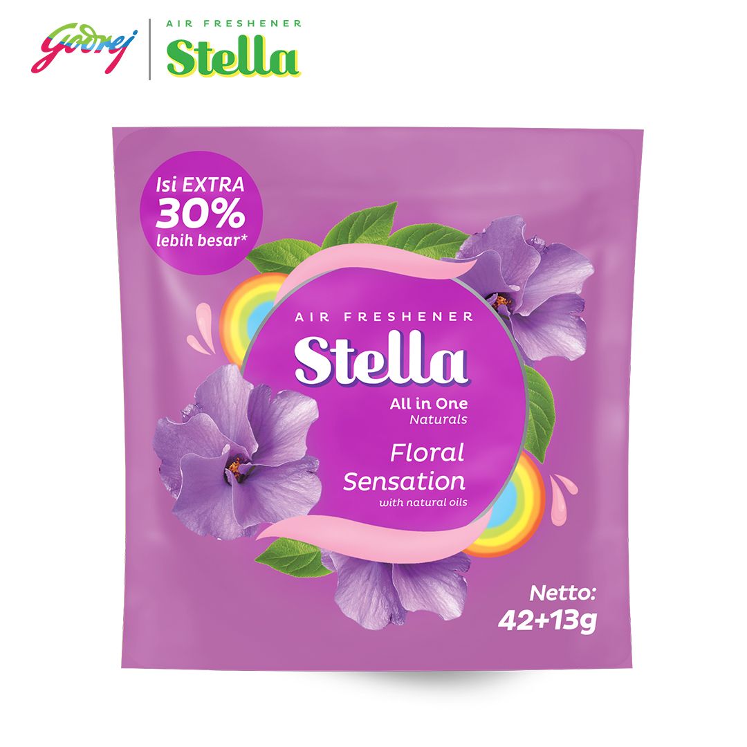Stella All In One Floral Sensation 42+13gr - Pengharum Ruangan - 2
