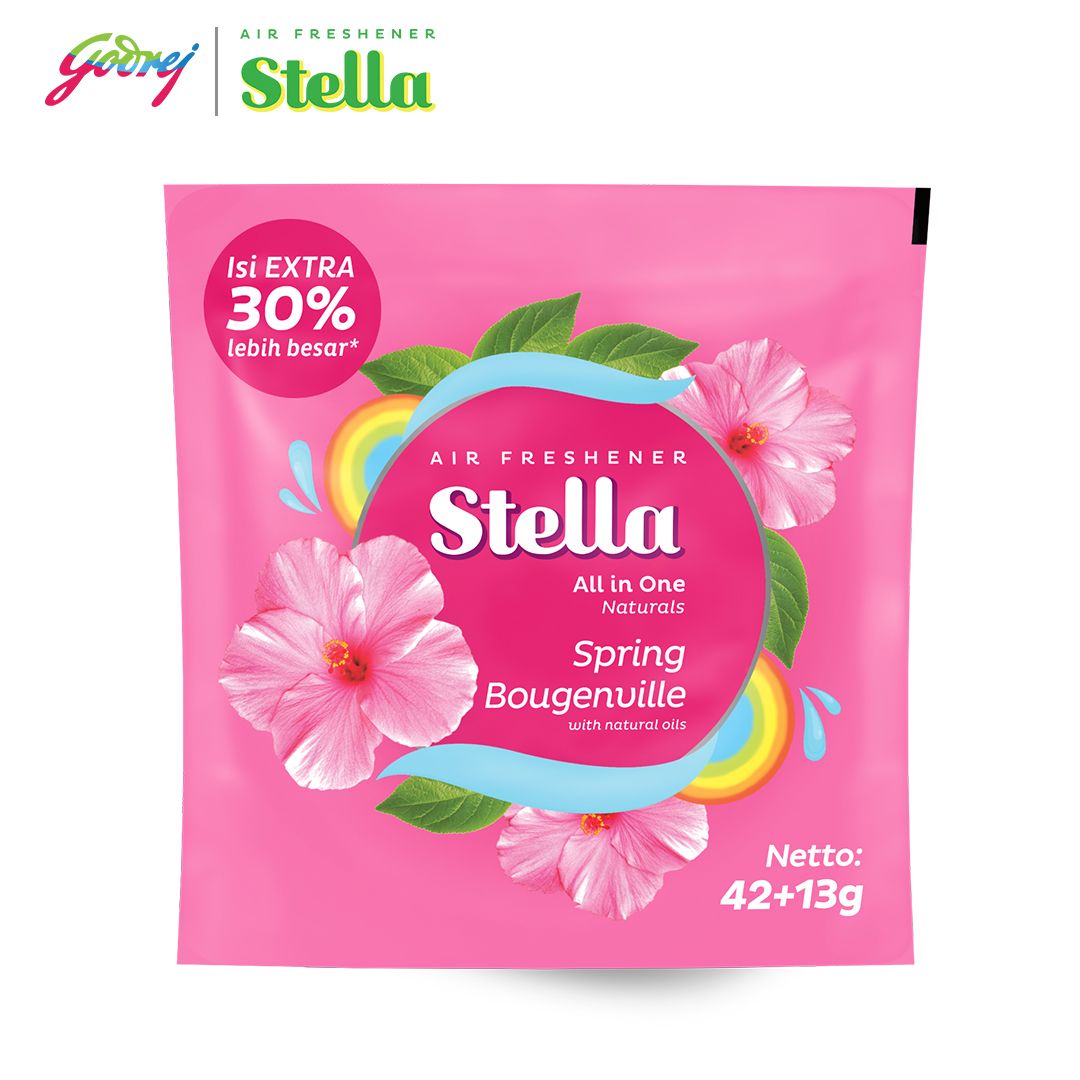 Stella All In One Spring Bougenville 42+13gr - Pengharum Ruangan - 2