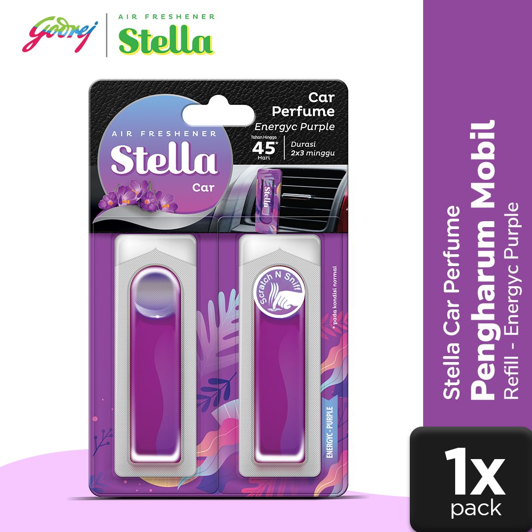 Stella Car Parfume Refill Energyc Purple 8ml - Pengharum Mobil - 1