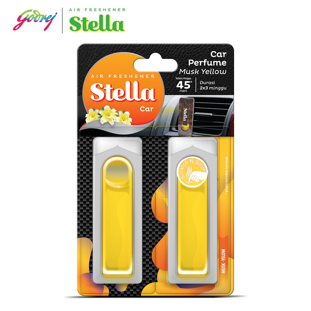 Stella Car Parfume Refill Musk Yellow 8ml - Pengharum Mobil - 2