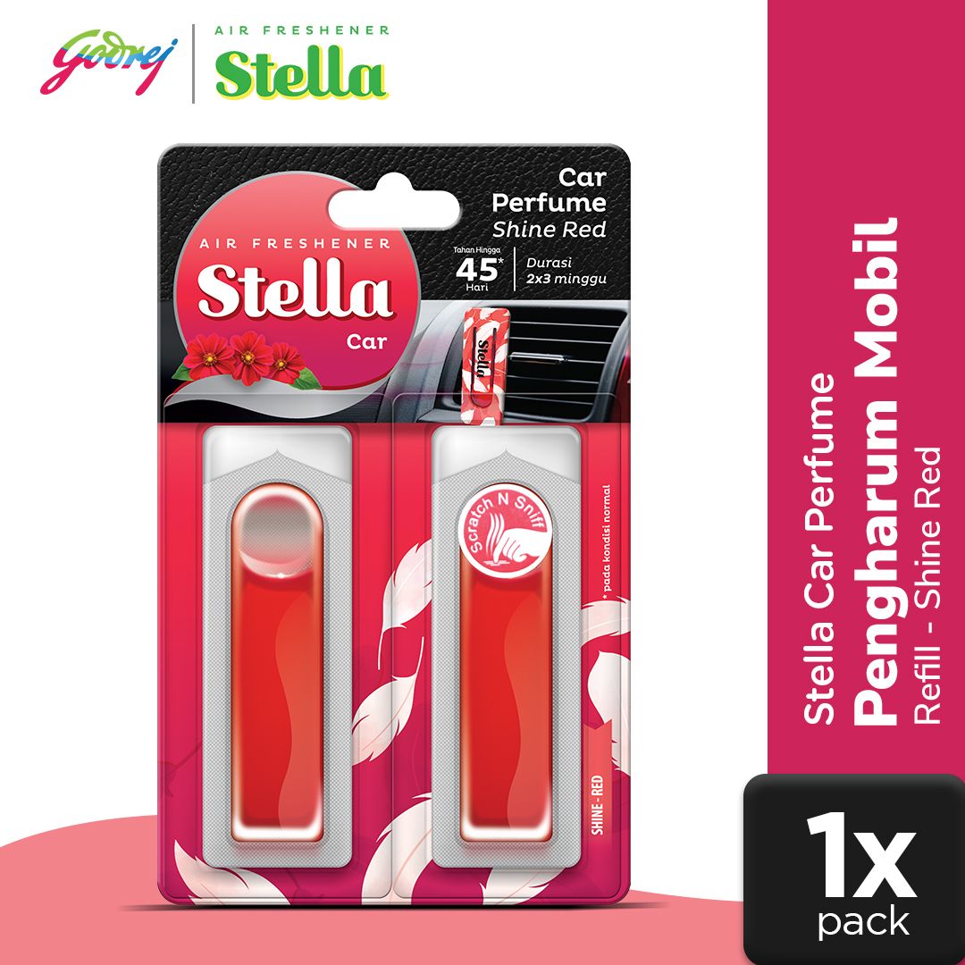 Stella Car Parfume Refill Shine Red 8ml - Pengharum Mobil - 1