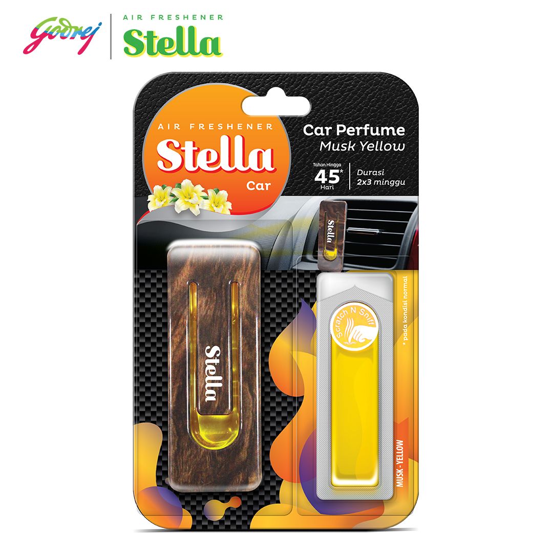 Stella Car Parfume Set Musk Yellow - Pengharum Mobil - 2