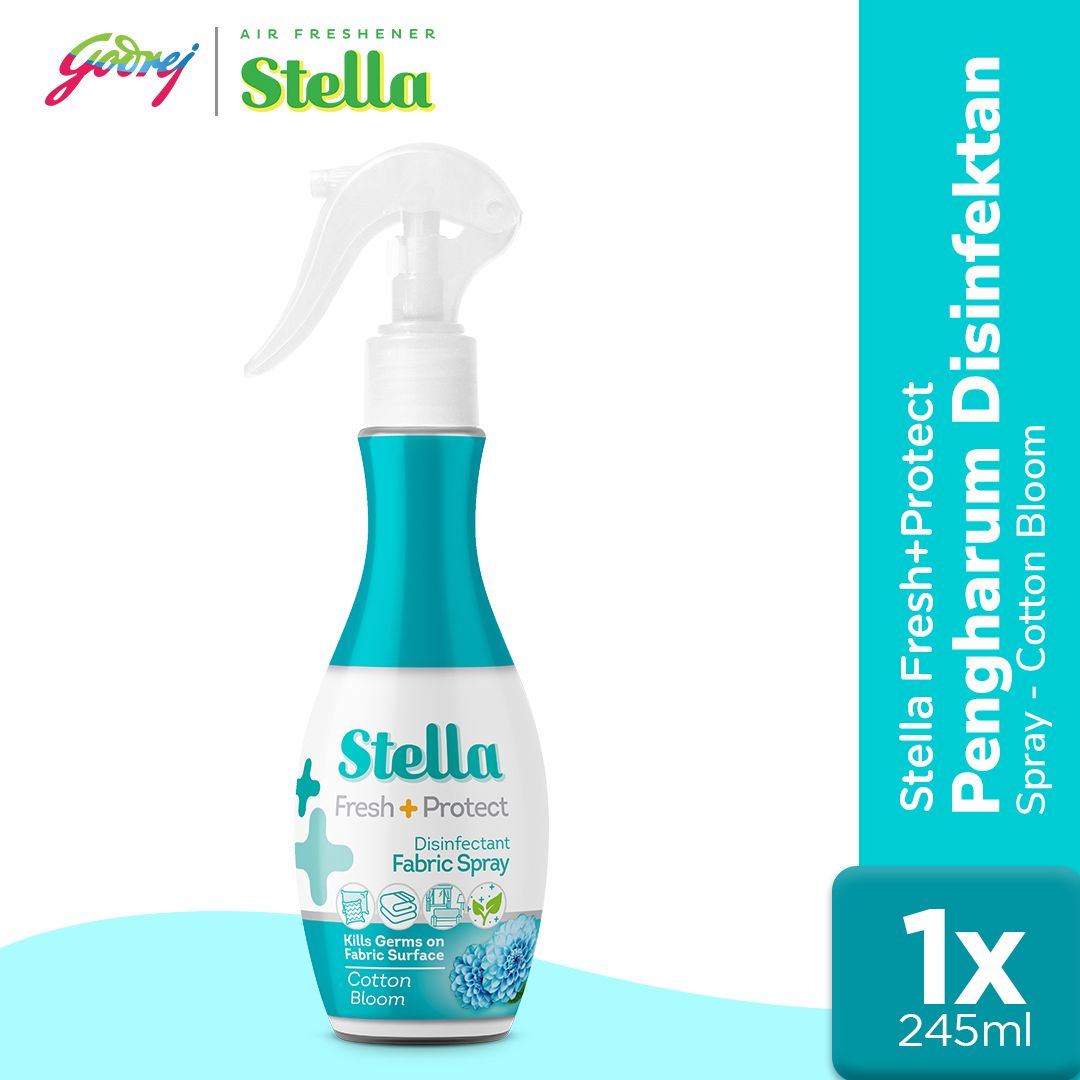 Stella Fabric Spray Cotton Bloom 200 + 45 ml - Disinfektan Pengharum Kain - 1