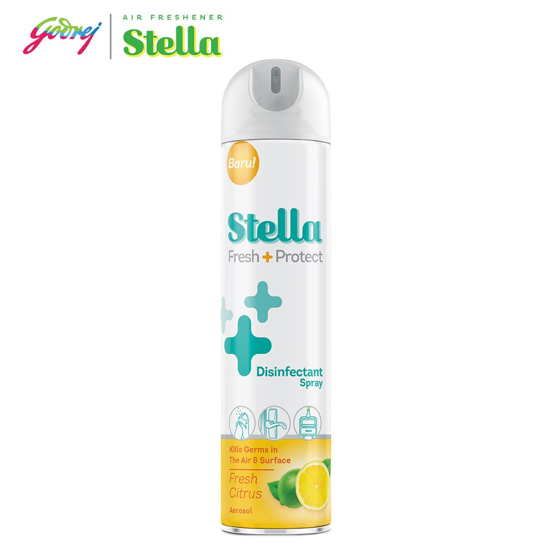 Stella Fresh & Protect Aerosol Fresh Citrus 300 ml - Disinfektan Pengharum Ruangan - 2