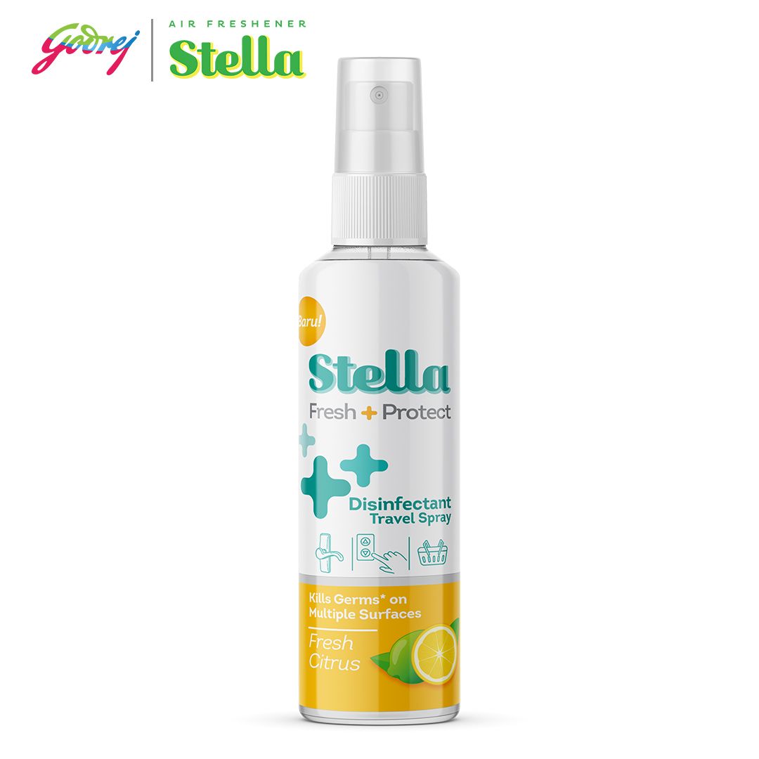 Stella Fresh & Protect Disinfectant Travel Spray Fresh Citrus 100ml - Disinfektan Pengharum Ruangan - 2