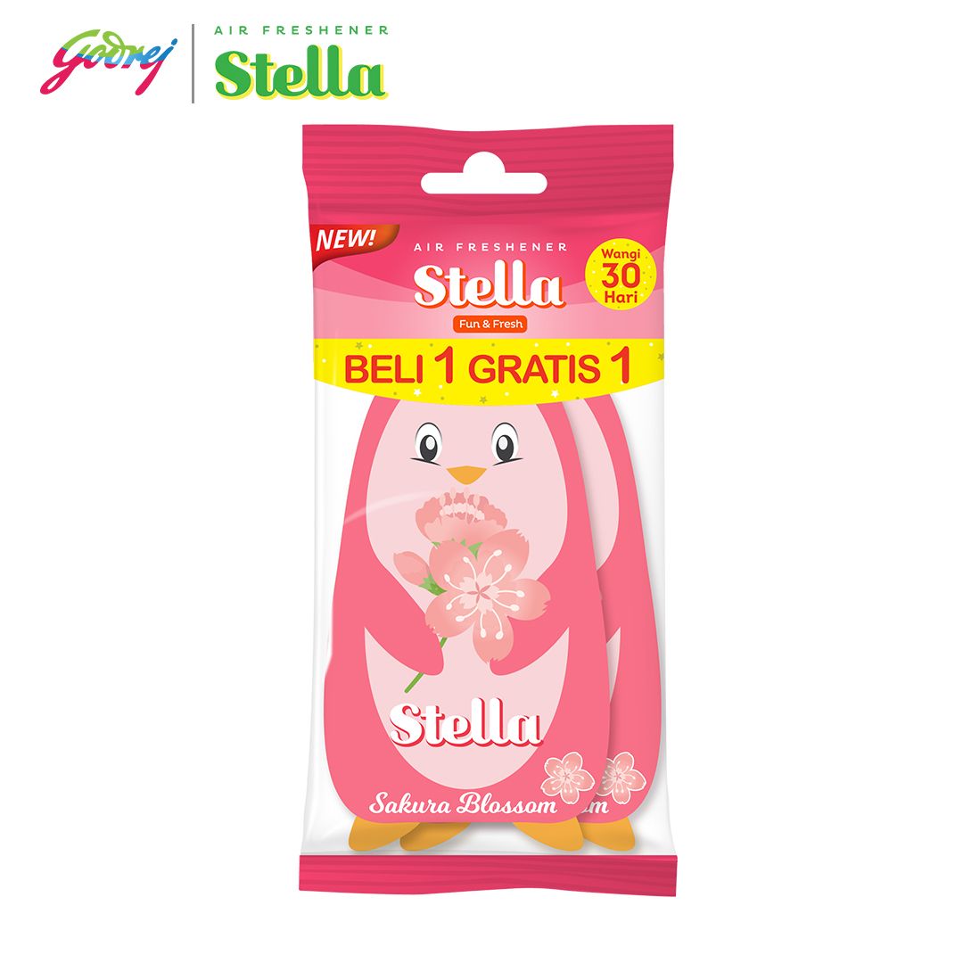Stella Fun & Fresh Sakura Blossom 20gr Beli 1 Gratis 1 - Pengharum Mobil - 2