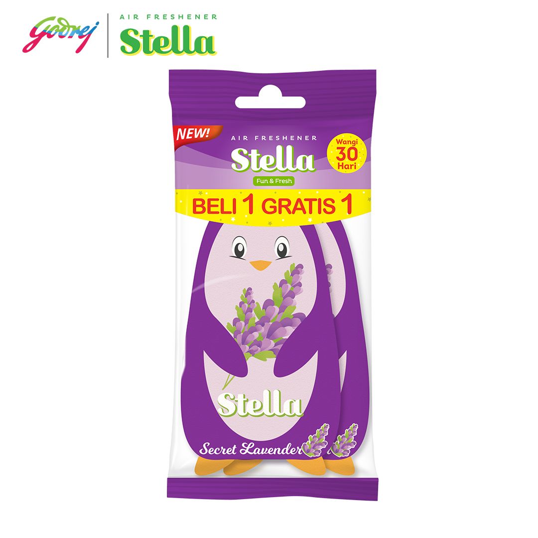 Stella Fun & Fresh Secret Lavender 20gr Beli 1 Gratis 1 - Pengharum Mobil - 2
