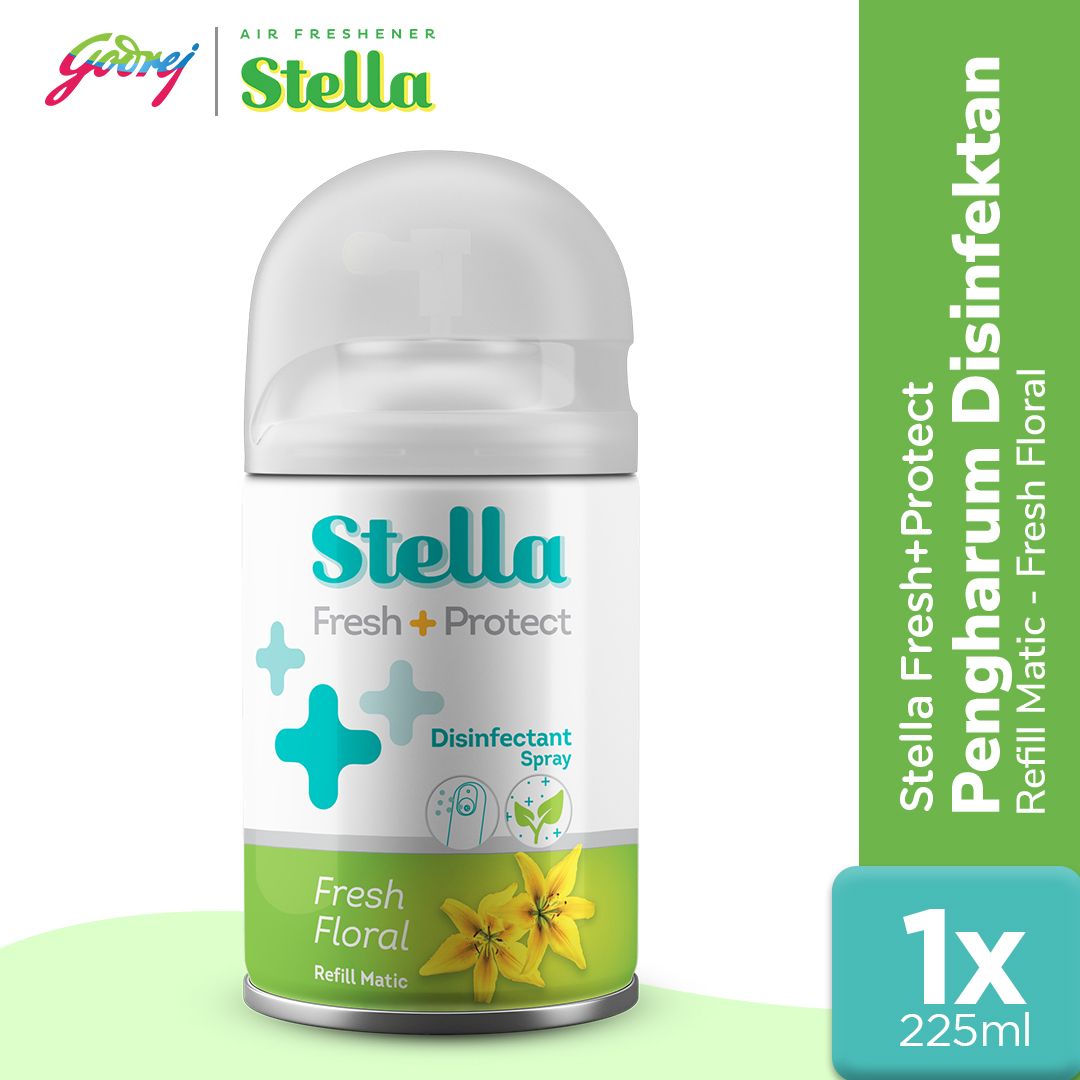 Stella Matic Refill Fresh Protect Fresh Floral 225ml - Refill Pengharum Ruangan Otomatis - 1