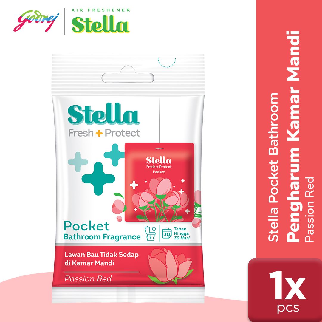 Stella Pocket Bathroom Passion Red 10gr - Pengharum Kamar Mandi - 1