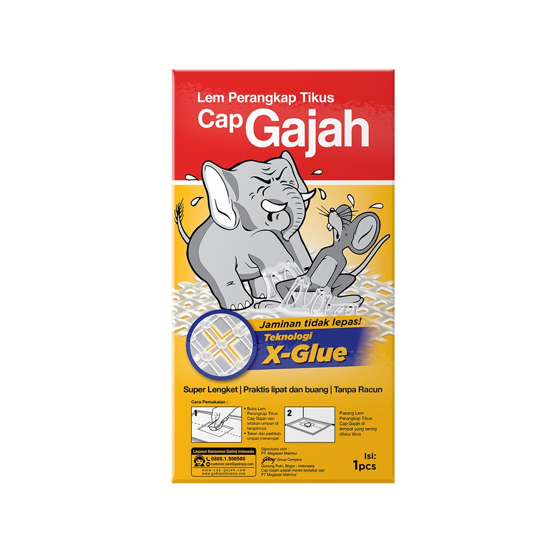 Cap Gajah Lem Perangkap Tikus dan Hama 60gr X3 - 2