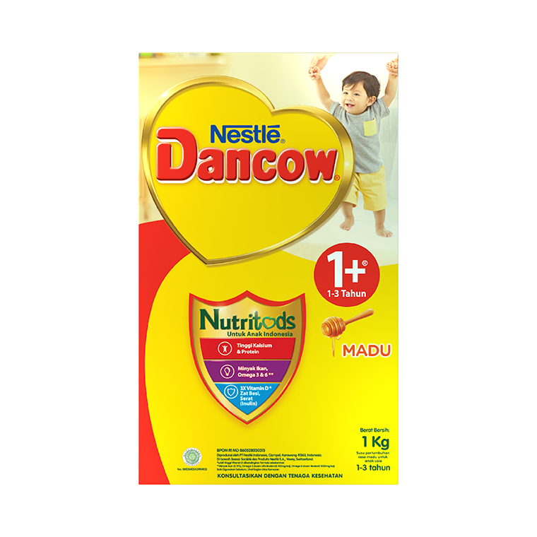 Nestle DANCOW 1+ Madu Susu Anak 1-3 Tahun Box 1Kg - 1 ctn - 3