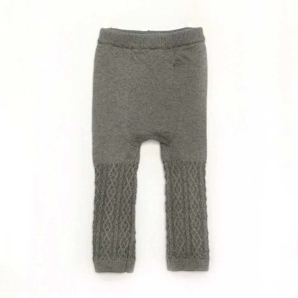 Tamagoo Celana Panjang Legging Bayi/ Anak Knitted Cable Grey Motif Series PREMIUM COTTON - 1