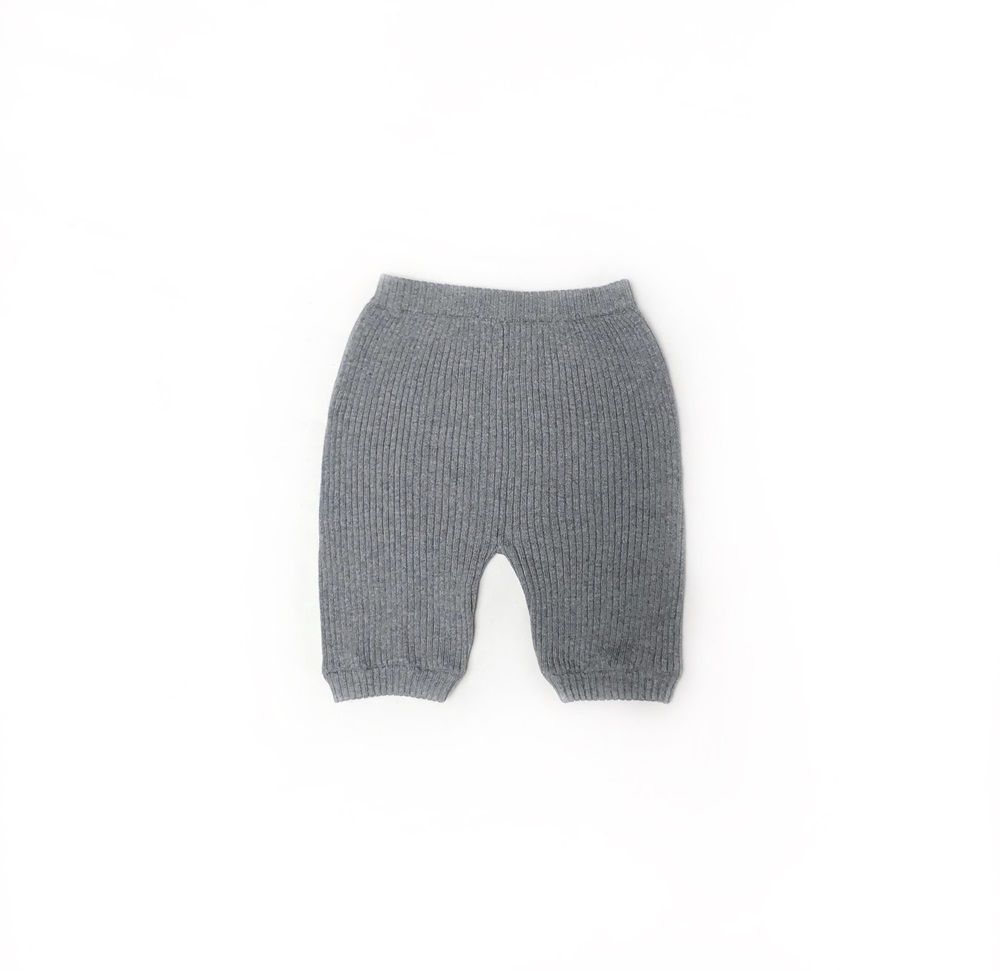 Knitted Legging Bayi Pendek Tamagoo/ Celana Pendek Bayi Rajut Grey / PREMIUM COTTON - 1
