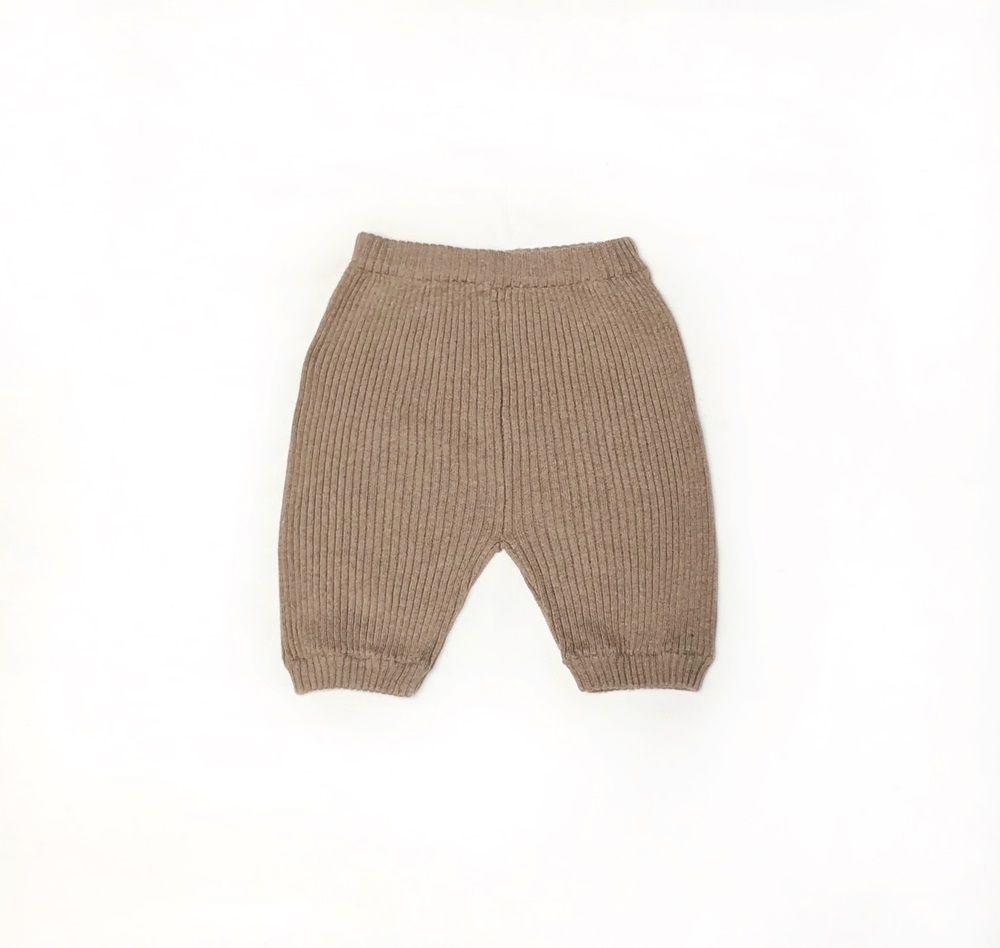 Knitted Legging Bayi Pendek Tamagoo/ Celana Pendek Bayi Rajut Brown / PREMIUM COTTON - 1