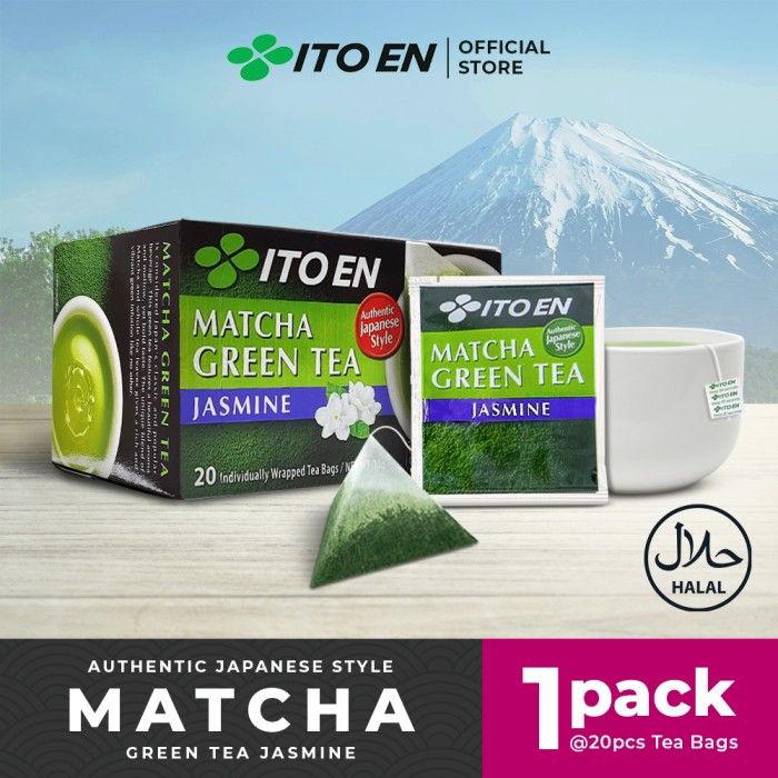 ITO EN Teh Celup Matcha Jasmine Green Tea 1 Pack isi 20 pcs - 1