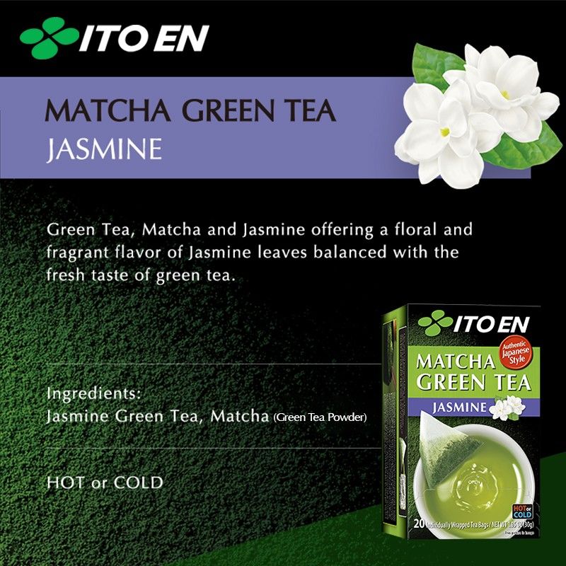ITO EN Teh Celup Matcha Jasmine Green Tea 1 Pack isi 20 pcs - 2