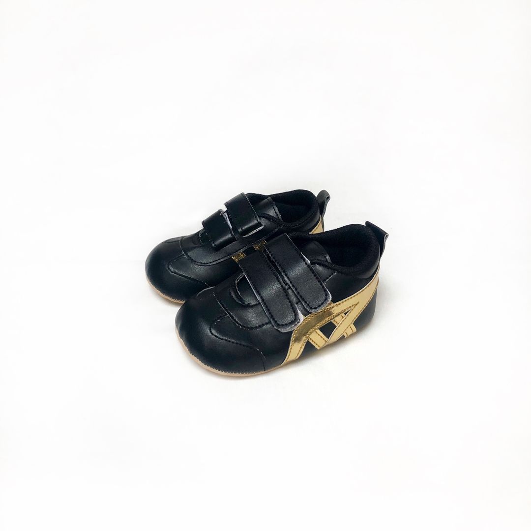 Sepatu Bayi Prewalker Tamagoo - Tora Black Sporty & Trendy - 1