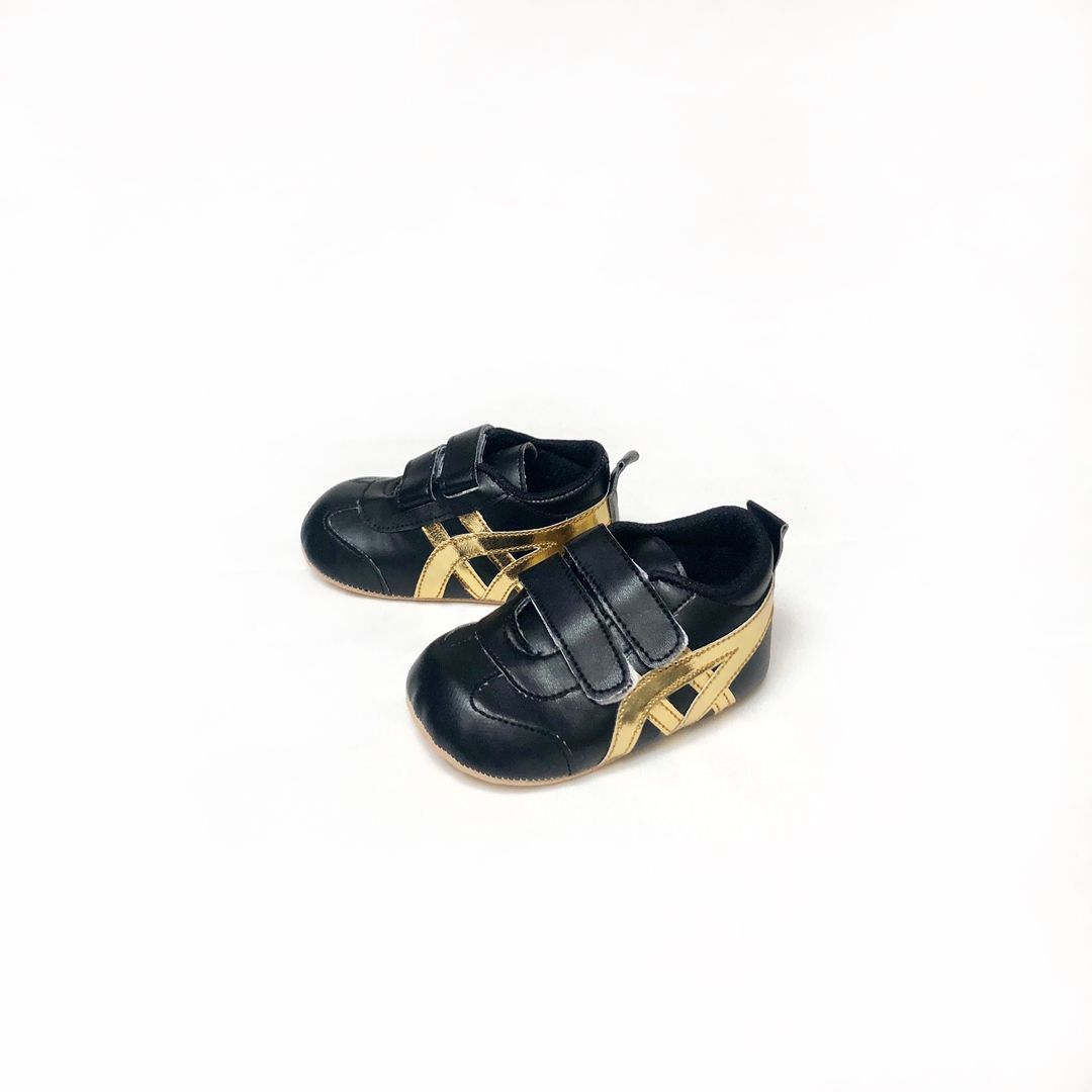 Sepatu Bayi Prewalker Tamagoo - Tora Black Sporty & Trendy - 3