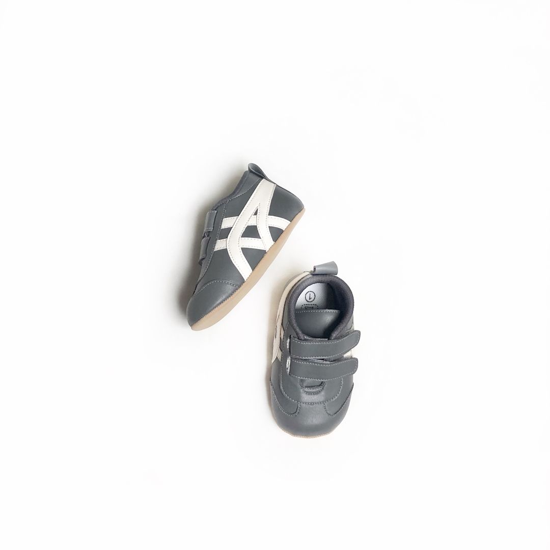 Sepatu Bayi Prewalker Tamagoo - Tora Grey Sporty & Trendy - 3