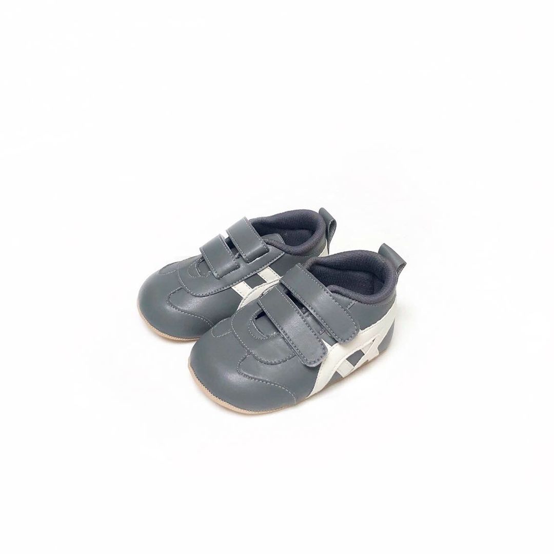 Sepatu Bayi Prewalker Tamagoo - Tora Grey Sporty & Trendy - 1