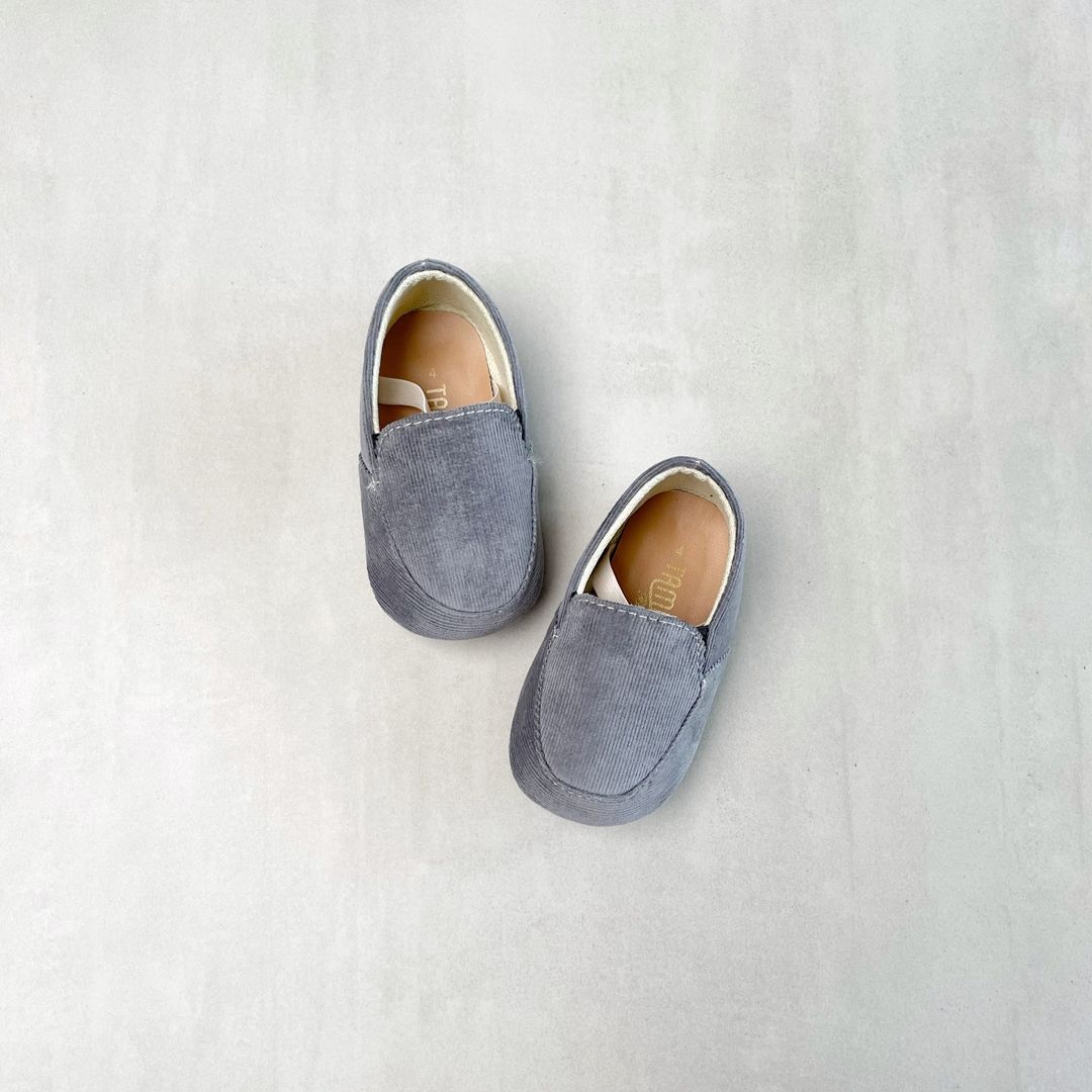 Sepatu bayi Antislip Prewalker Tamagoo - Edward Grey Slippers Ringan & fleksibel - 4