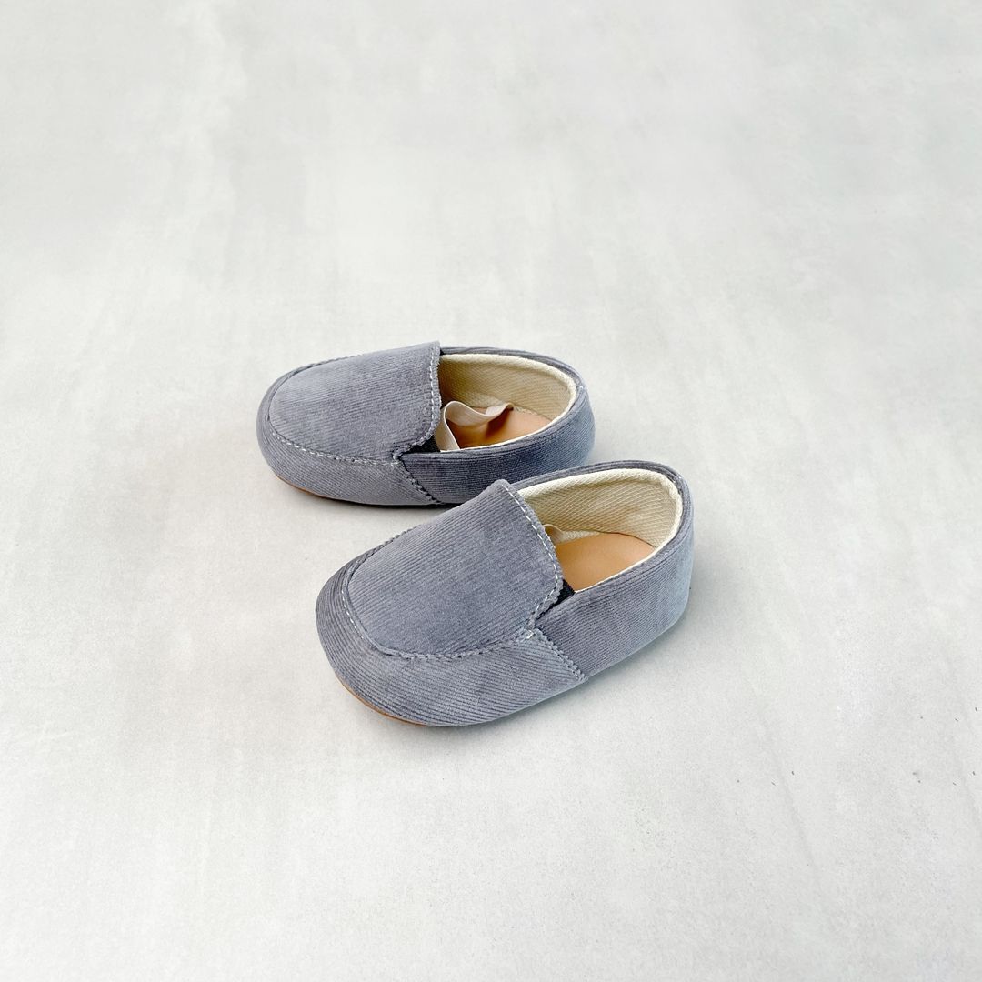 Sepatu bayi Antislip Prewalker Tamagoo - Edward Grey Slippers Ringan & fleksibel - 3