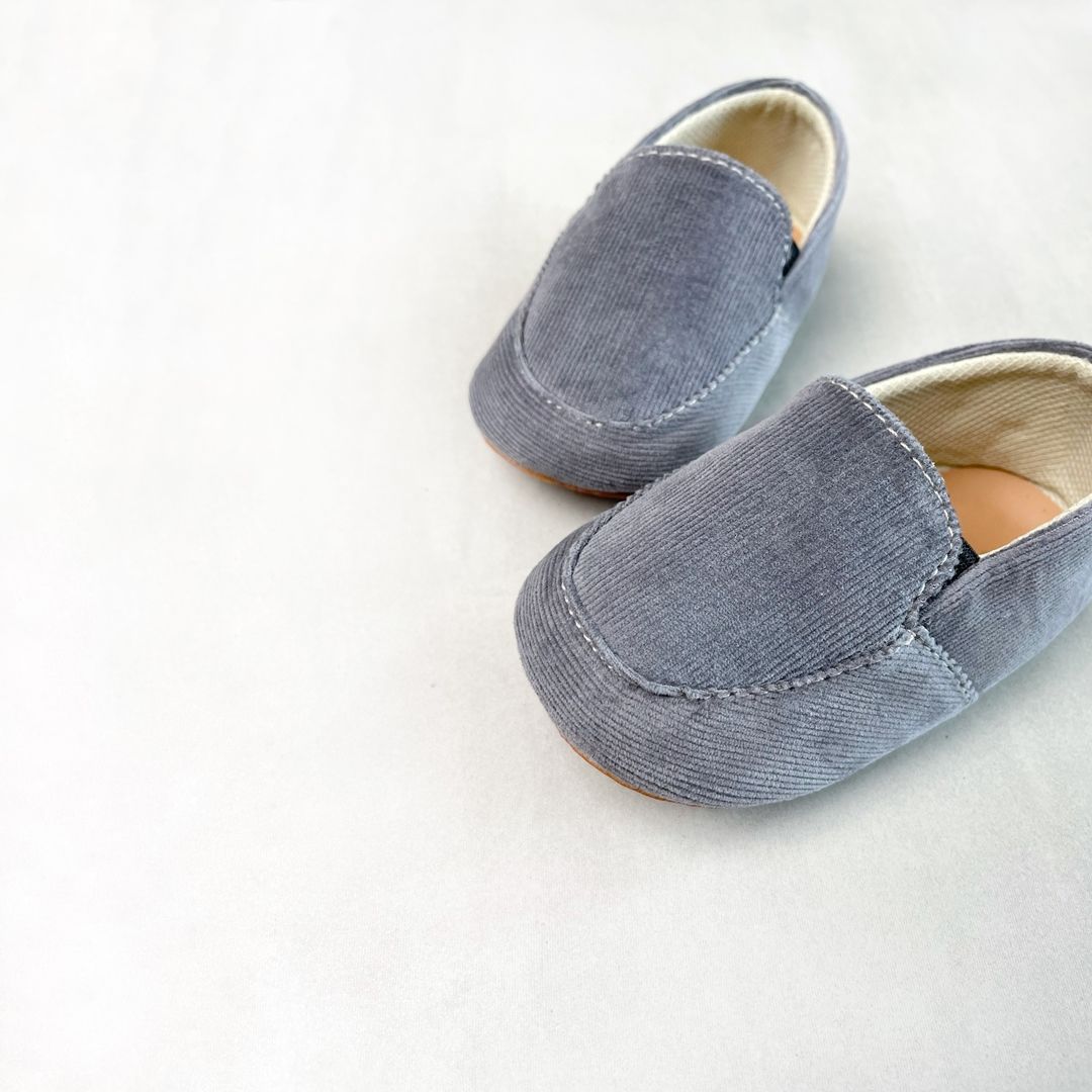 Sepatu bayi Antislip Prewalker Tamagoo - Edward Grey Slippers Ringan & fleksibel - 1