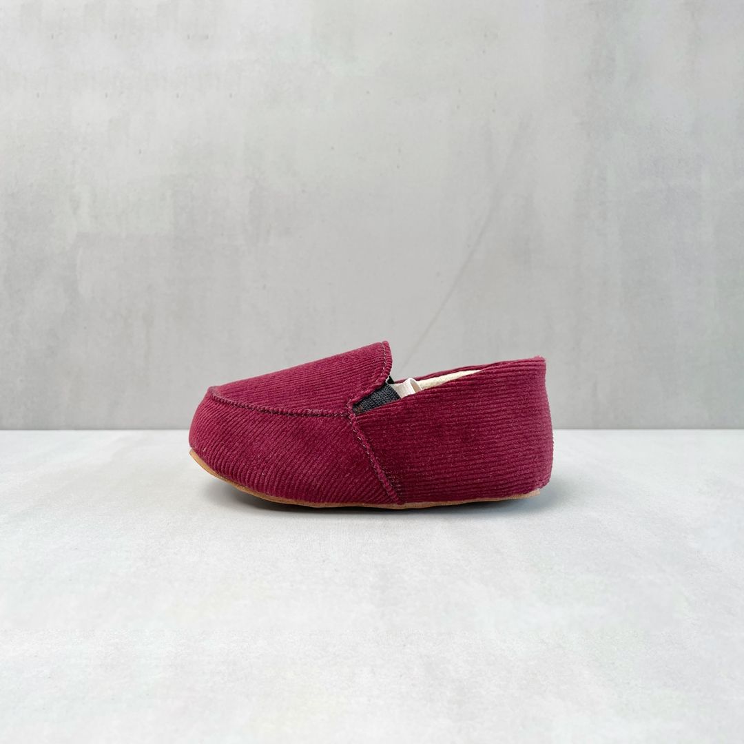 Sepatu bayi Antislip Prewalker Tamagoo - Edward Maroon Slippers Ringan & fleksibel - 2