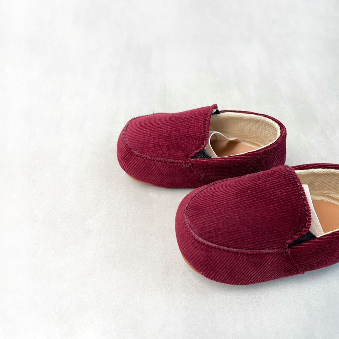 Sepatu bayi Antislip Prewalker Tamagoo - Edward Maroon Slippers Ringan & fleksibel - 1