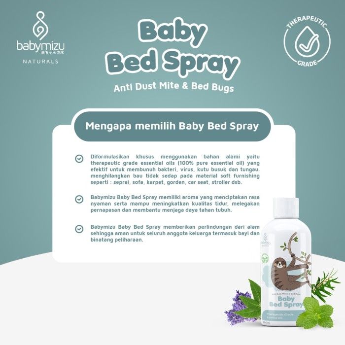 BABYMIZU Refill Package Hygiene Series - Baby Sanitizer + Bed Linen Spray + Baby Bed Spray - 3