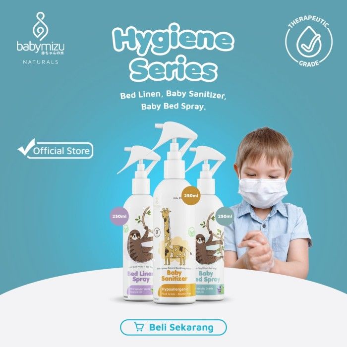BABYMIZU Hygiene Series - Baby Sanitizer + Baby Bed Spray + Bed Linen Spray (250 ml) - 1