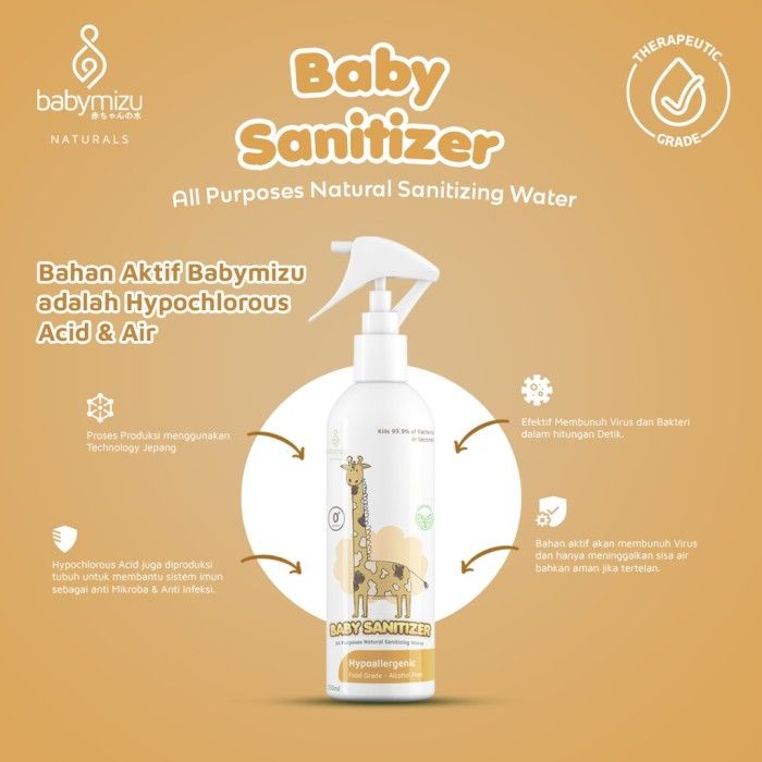 BABYMIZU Hygiene Series - Baby Sanitizer + Baby Bed Spray + Bed Linen Spray (250 ml) - 2