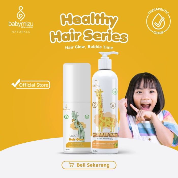 BABYMIZU Healthy Hair Series - Hair Glow + Bubble Time - 1