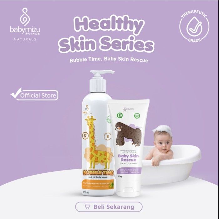 BABYMIZU Healthy Skin Rescue Series - Baby Skin Rescue + Bubble Time - 1