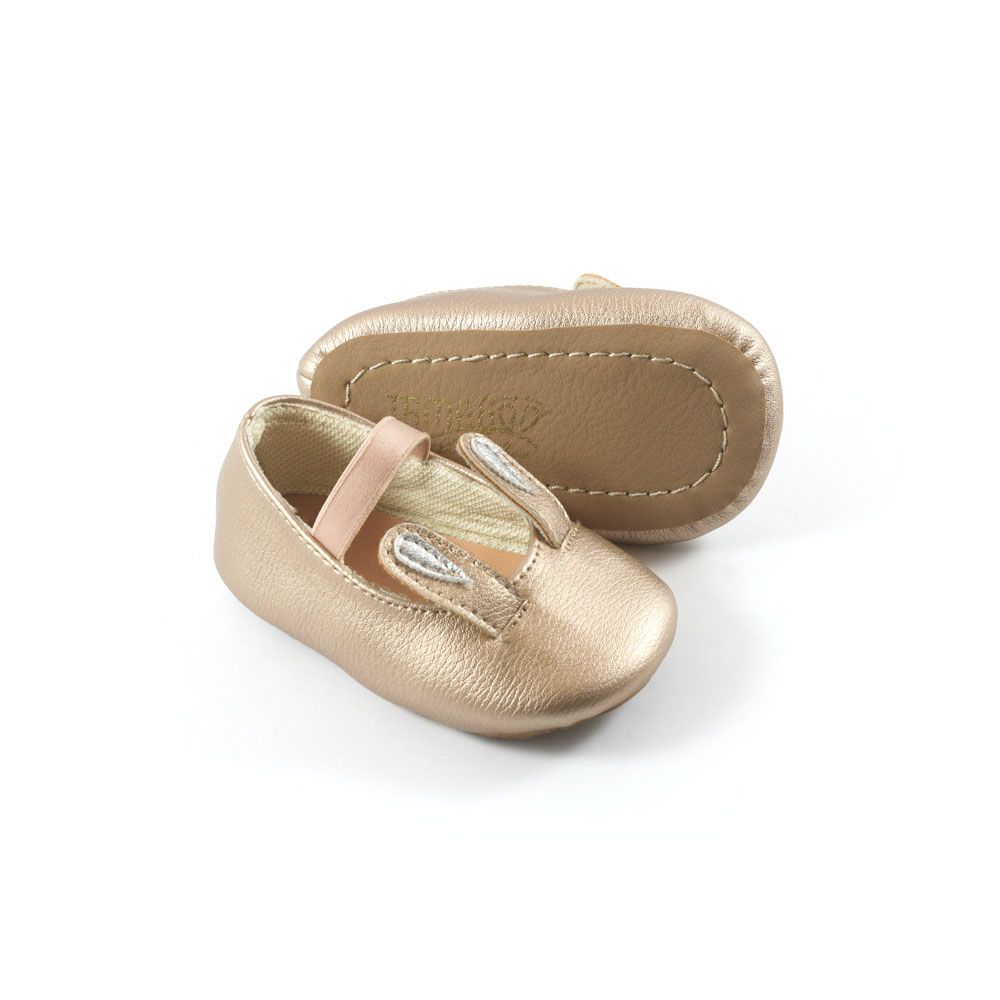 Sepatu Bayi Prewalker Antislip Tamagoo - Bunny Gold Ringan & fleksibel - 3