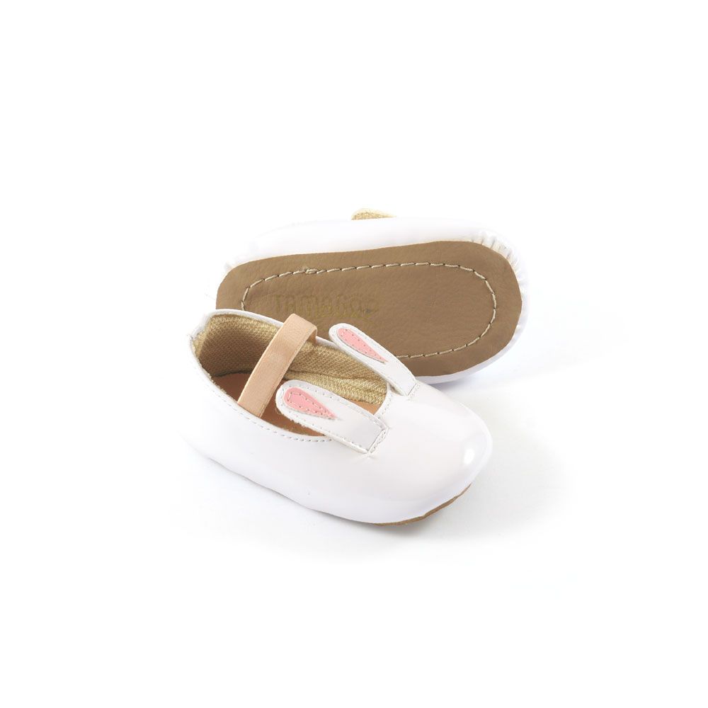 Sepatu Bayi Prewalker Antislip Tamagoo - Bunny White Ringan & fleksibel - 3
